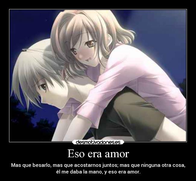 Eso era amor -
