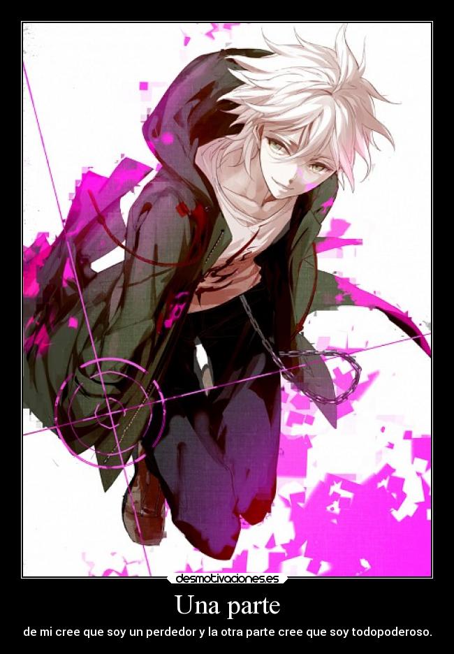 carteles anime komaeda nagito super dangan ronpa desmotivaciones