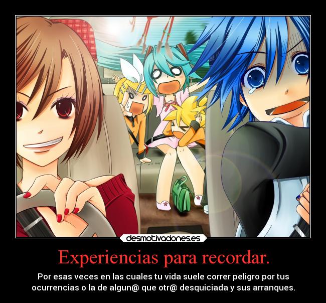 carteles experiencias para recordar desmotivaciones