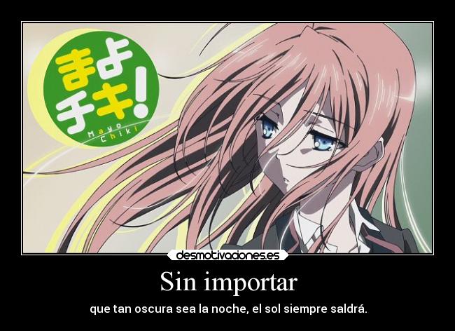 carteles anime mayo chiki konoe subaru desmotivaciones