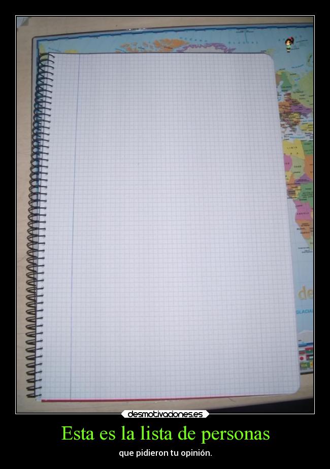 Esta es la lista de personas -