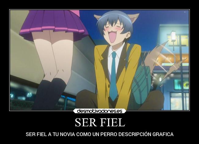 SER FIEL - SER FIEL A TU NOVIA COMO UN PERRO DESCRIPCIÓN GRAFICA