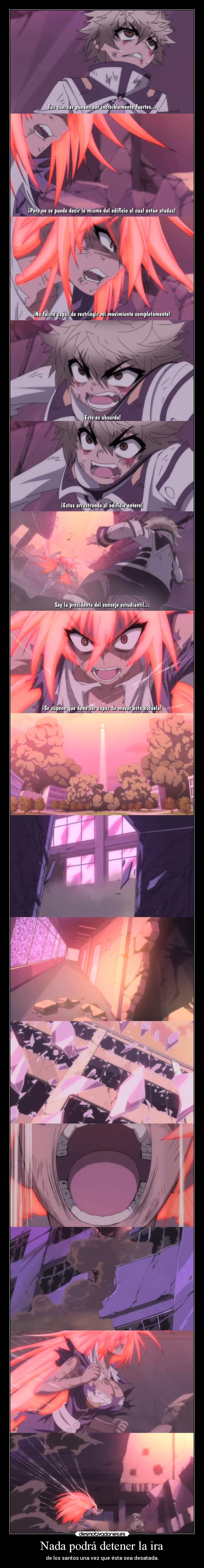 Nada podrá detener la ira - de los santos una vez que ésta sea desatada.