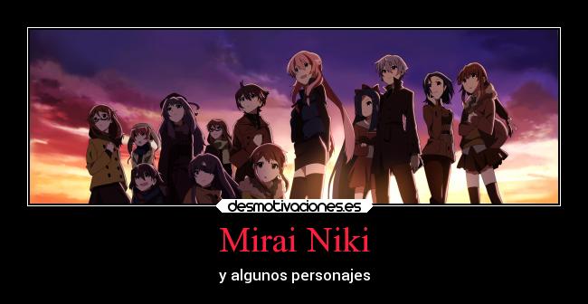 carteles anime mirai nikki desmotivaciones
