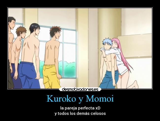 Kuroko y Momoi - la pareja perfecta xD
y todos los demás celosos