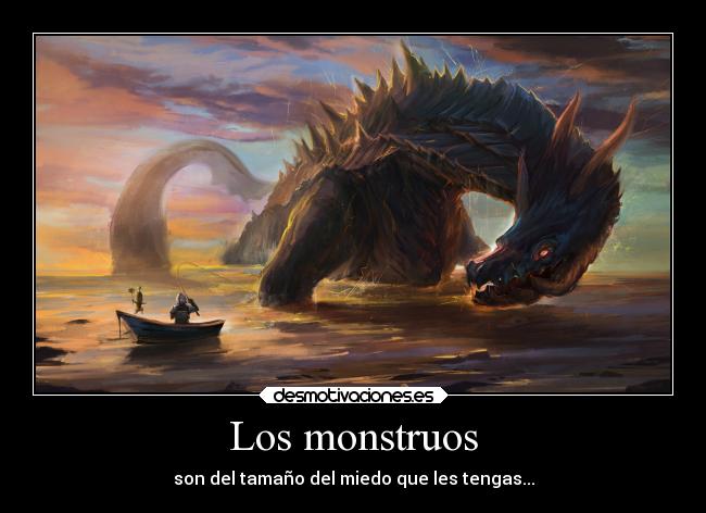 carteles desmotivaciones miedos monstruos desmotivaciones