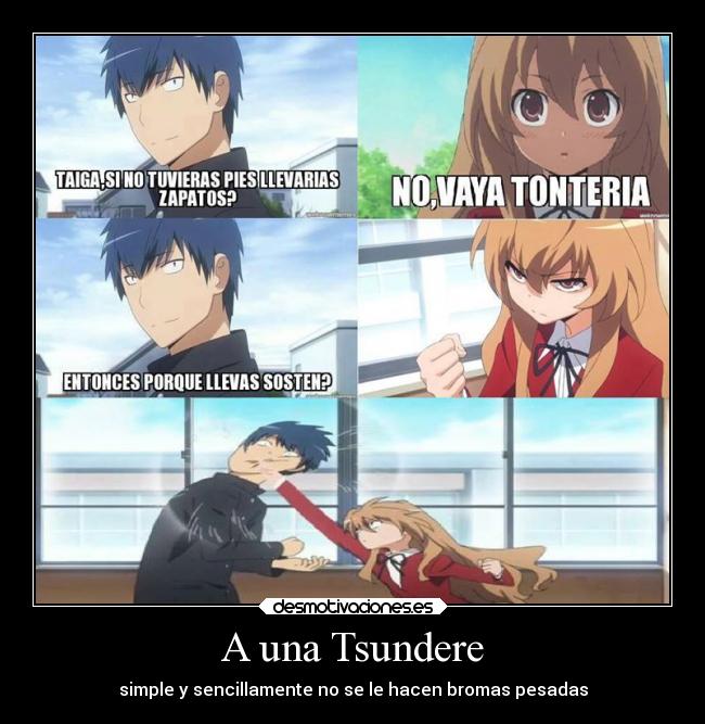 A una Tsundere -