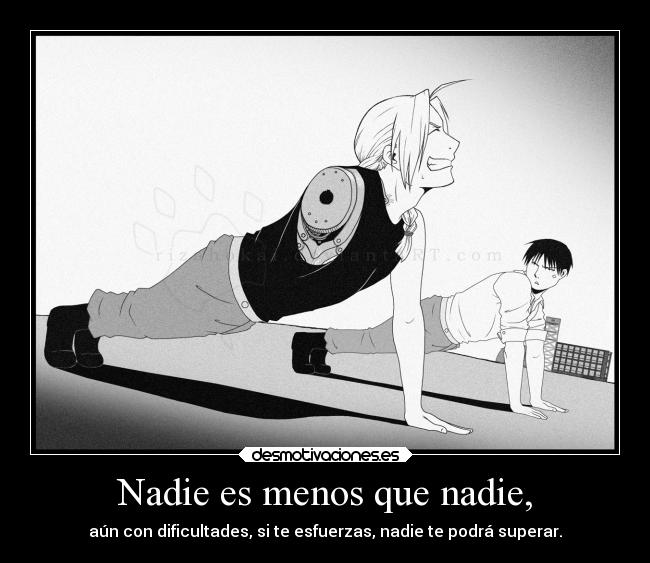 Nadie es menos que nadie, - 