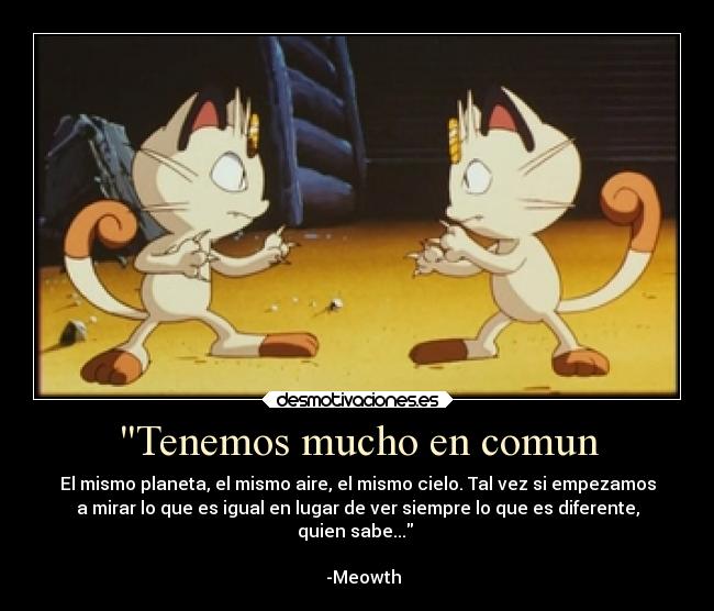 carteles pokemon anime meowth team rocket comun motivacion desmotivaciones desmotivaciones