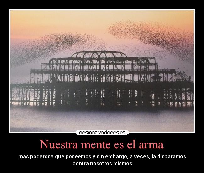 carteles mente como arma desmotivaciones