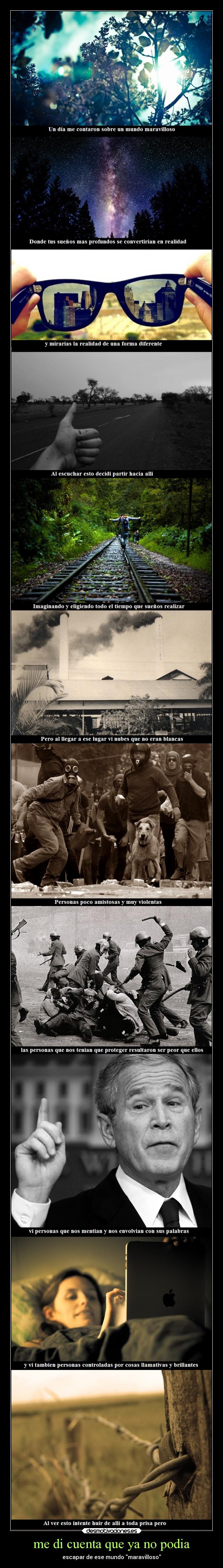 me di cuenta que ya no podia -