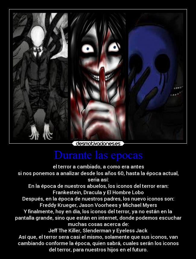 Durante las epocas -