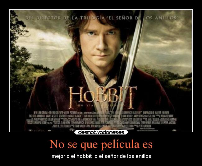 carteles cine hobbit senor los anillos desmotivaciones