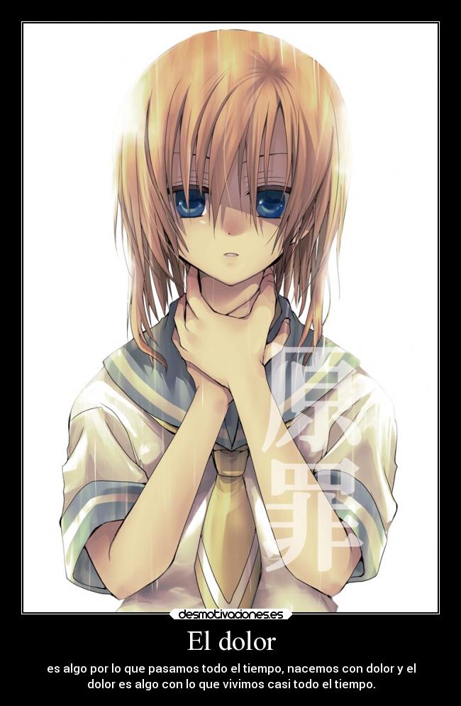 carteles dolor anime higurashi naku koro ryuuguu rena desmotivaciones