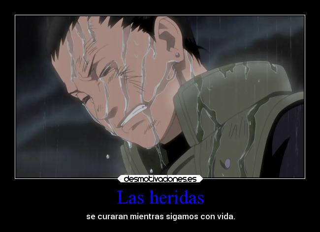 Las heridas - se curaran mientras sigamos con vida.