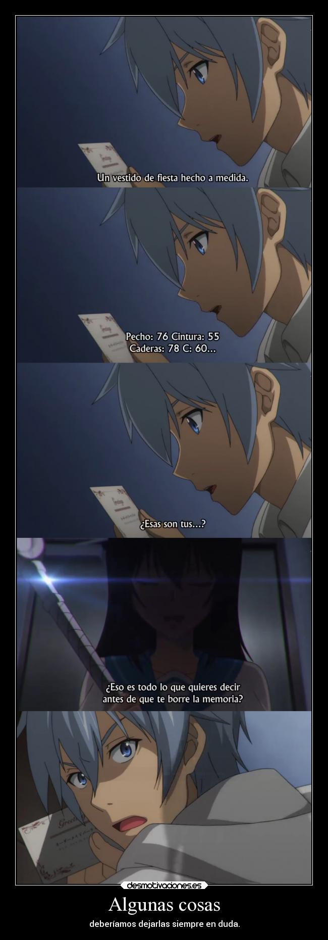 carteles anime striketheblood himeragi descubriendo maldad doni anotherpikachubrigade desmotivaciones