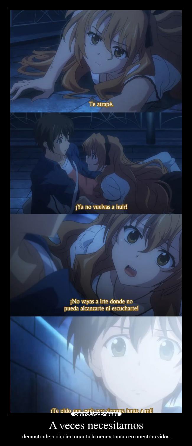 A veces necesitamos - 