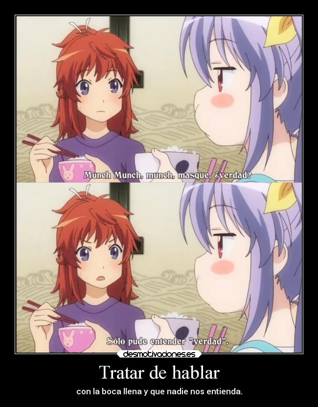 carteles anime nonnonbiyori renge trata hablar doni anotherpikachubrigade desmotivaciones