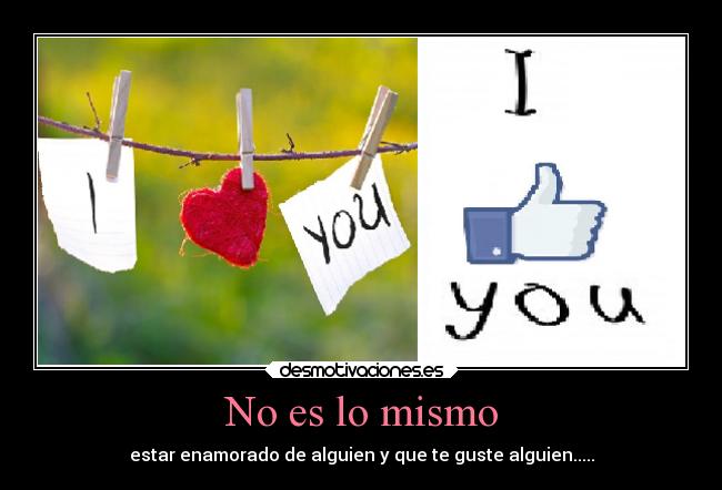 No es lo mismo - 