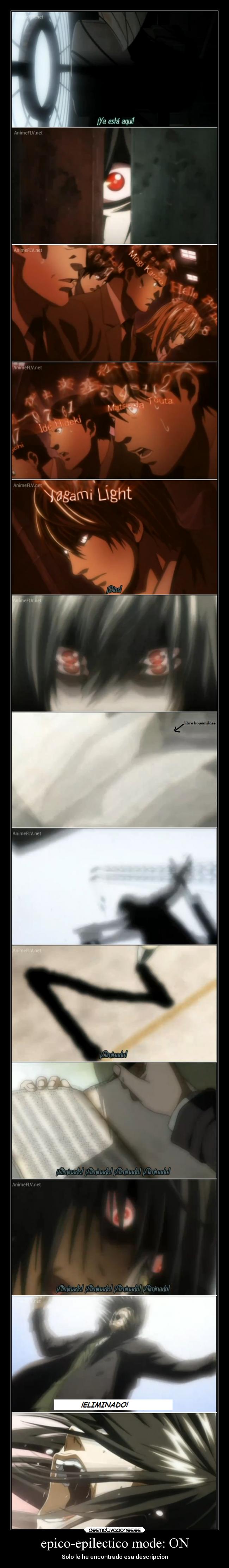 carteles anime epico epileptico death note deathnote desmotivaciones