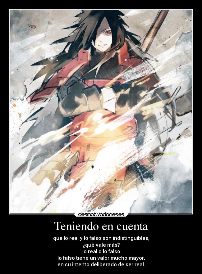 carteles anime naruto madara uchiha desmotivaciones