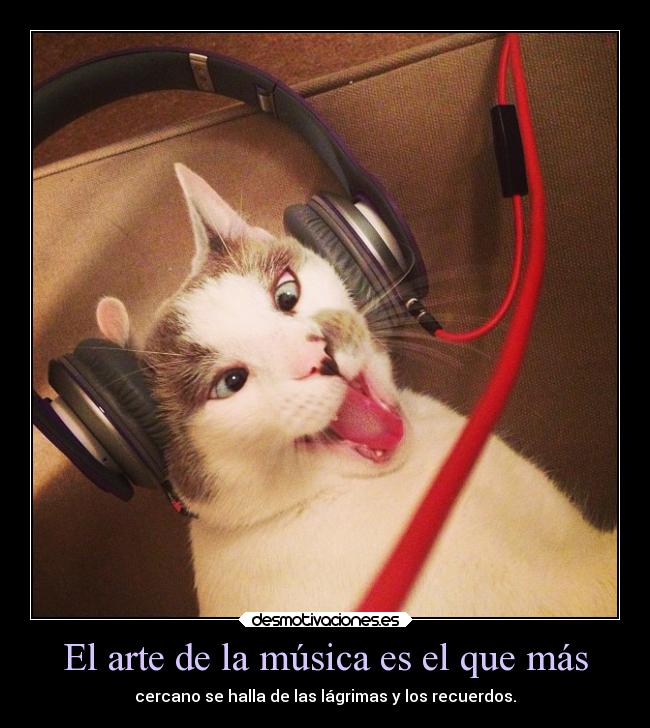 carteles arte musica arte vida musica lagrimas recuerdos mastercat desmotivaciones