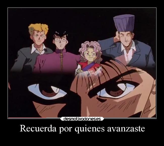 carteles genkai yusuke los otros desmotivaciones