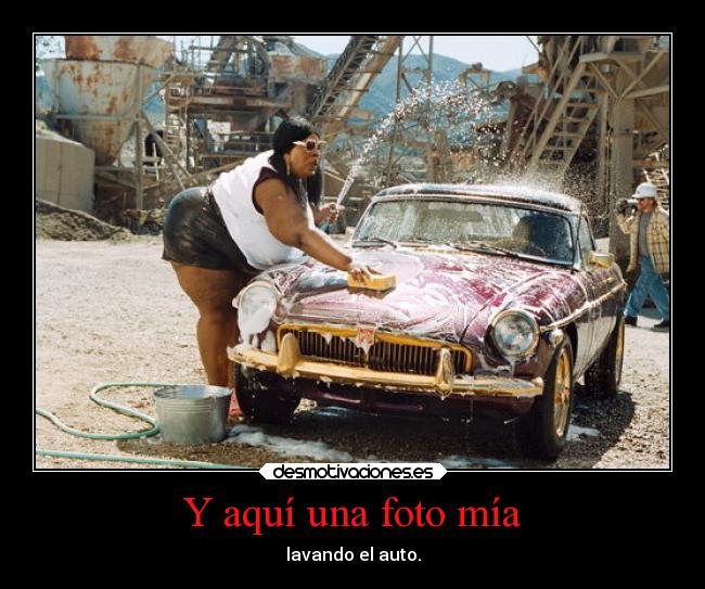 Y aquí una foto mía -