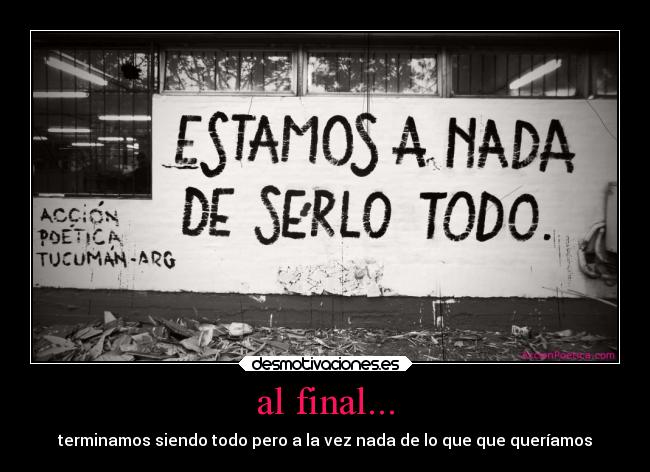 al final... - 