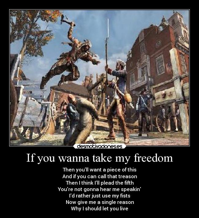 carteles assassins creed the tyranny the king washington born into tyranny desmotivaciones