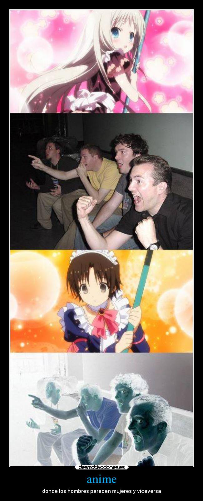 anime - donde los hombres parecen mujeres y viceversa