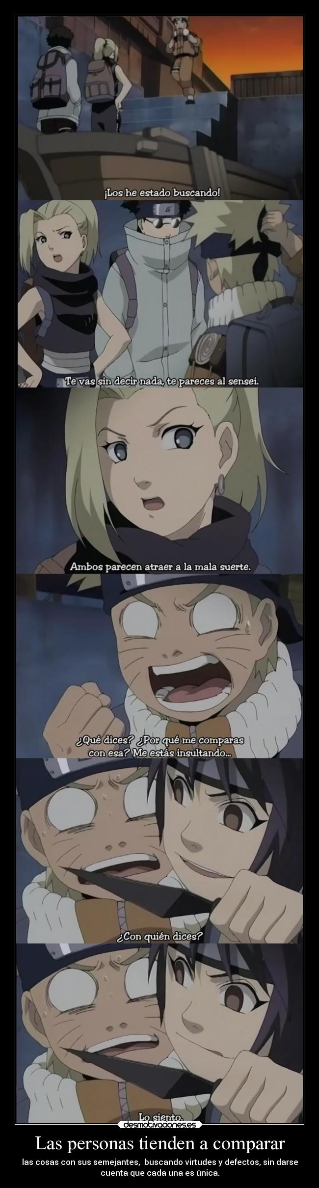 Las personas tienden a comparar -