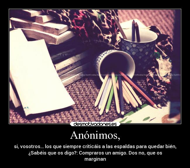 Anónimos, - 