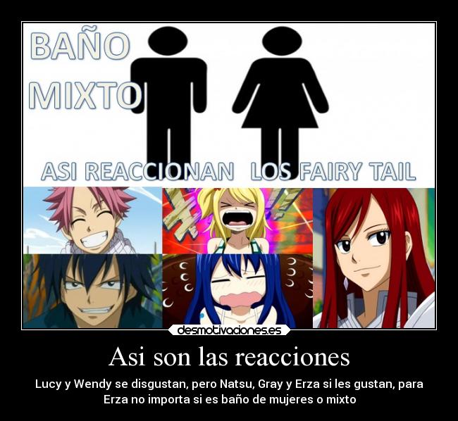 carteles anime fairy tail lucy hearthfilia erza the scarlet wendy marvell natsu dragneel gray desmotivaciones