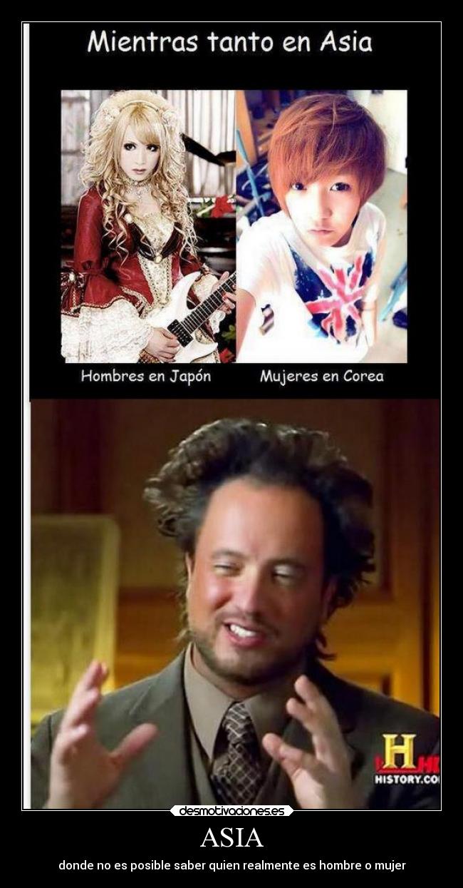 carteles japon corea china toda asia tipo todos son lindos aunque sean hombres desmotivaciones