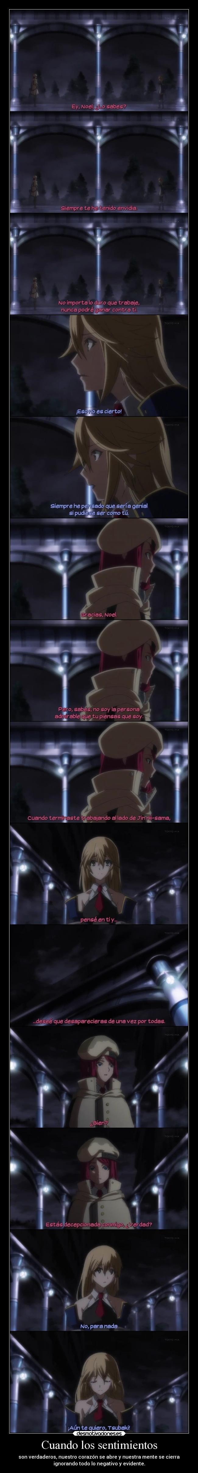 carteles sentimientos yuri mal piensen solo amistad anime blazblue alter memory jesshellscythe desmotivaciones