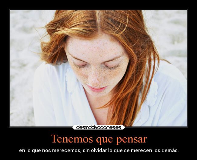 Tenemos que pensar -