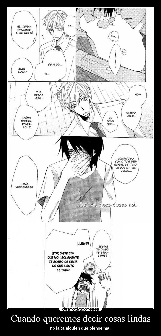 Cuando queremos decir cosas lindas -