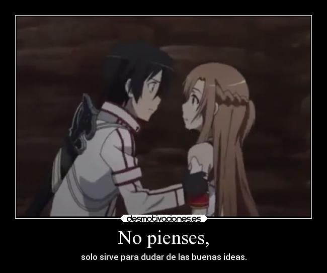 carteles kirito asuna sword art online elesteva amor pensar idea mis hijas llamaran asuna lucina esteva desmotivaciones