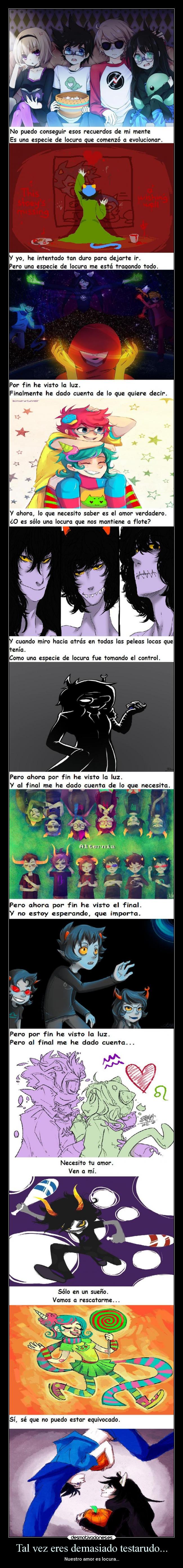 Tal vez eres demasiado testarudo... -