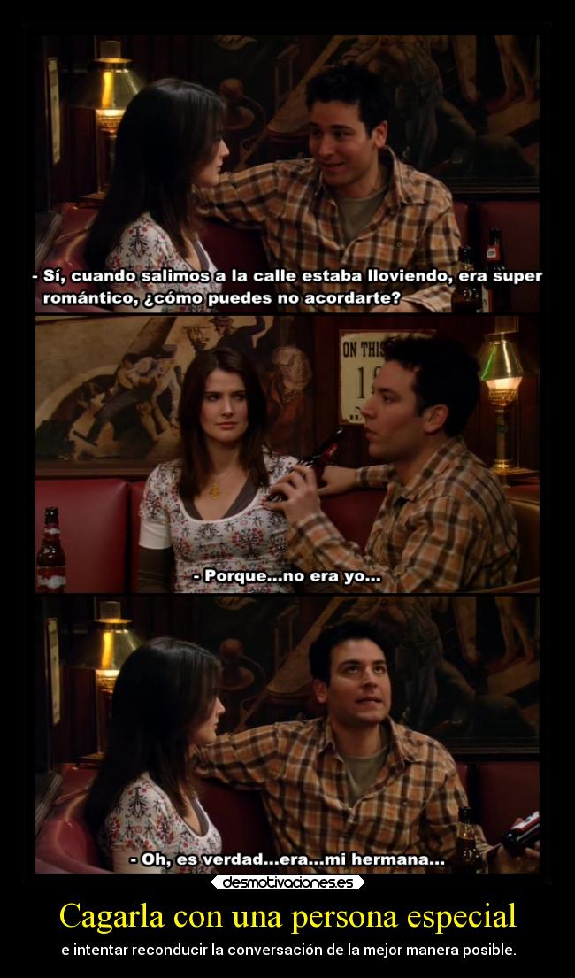 Cagarla con una persona especial -