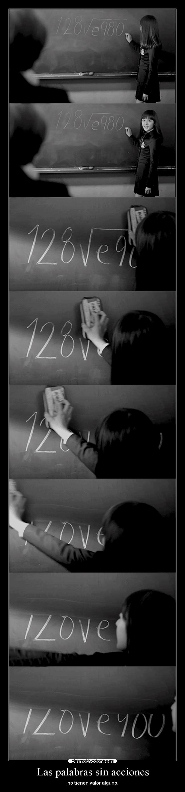 Las palabras sin acciones -