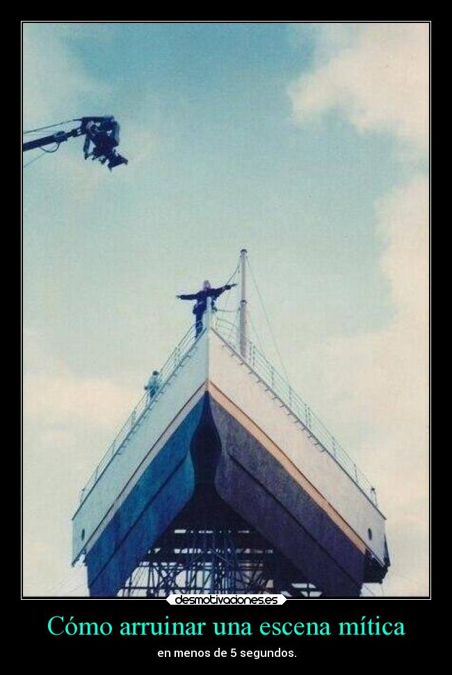 carteles humor desmotivaciones cine titanic arruinado desmotivaciones