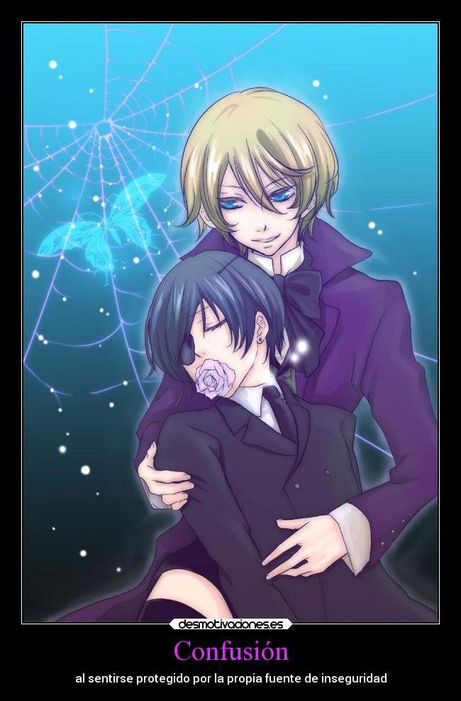 carteles anime ciel phantomhive alois trancy yaoi nadie lee las tags comentad capullos aburro desmotivaciones