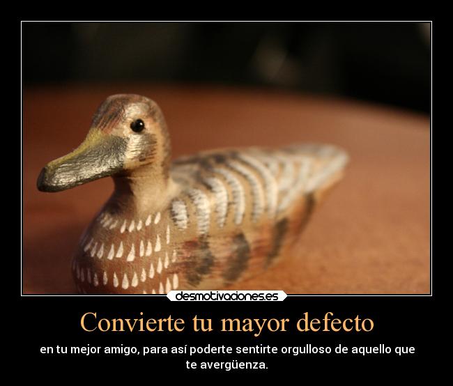 Convierte tu mayor defecto -