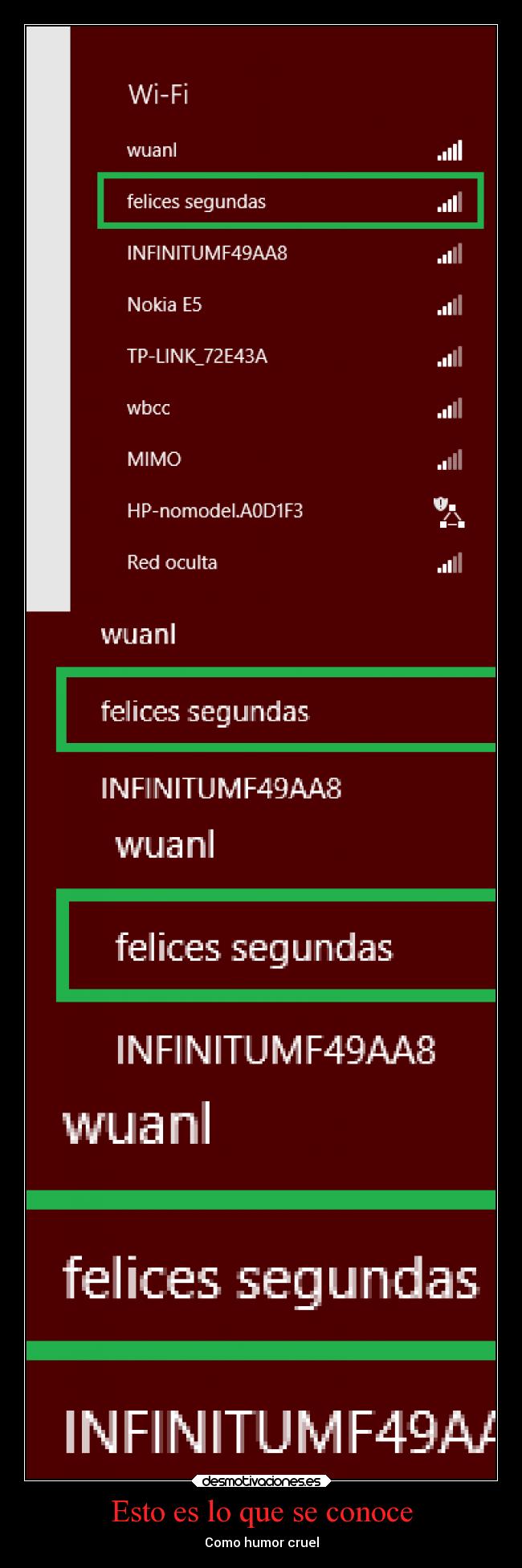 Esto es lo que se conoce - Como humor cruel