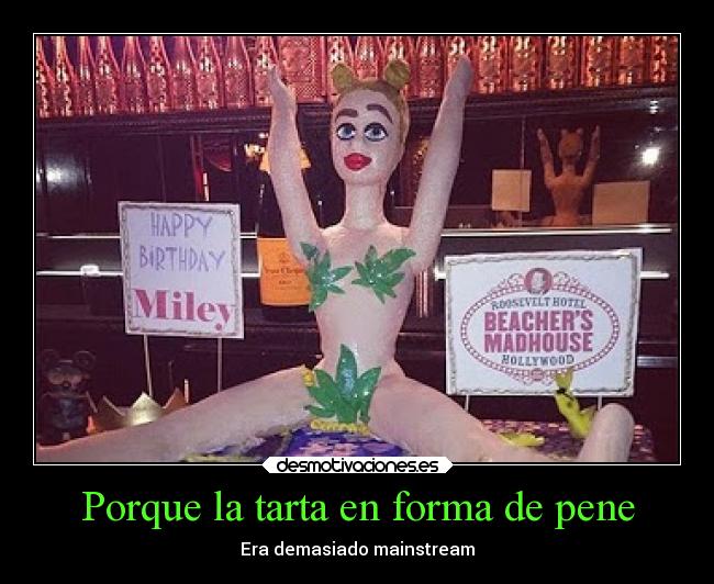 Porque la tarta en forma de pene -