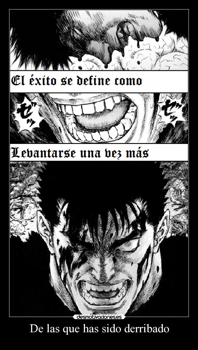 carteles berserker heart always burn desmotivaciones