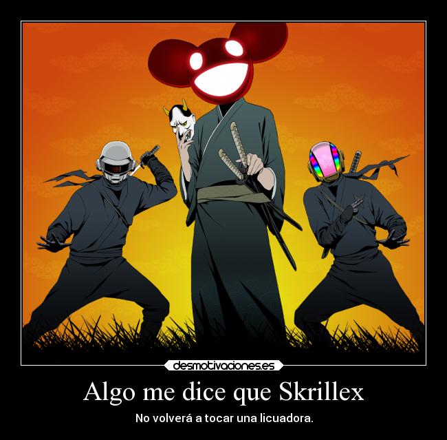 Algo me dice que Skrillex - No volverá a tocar una licuadora.