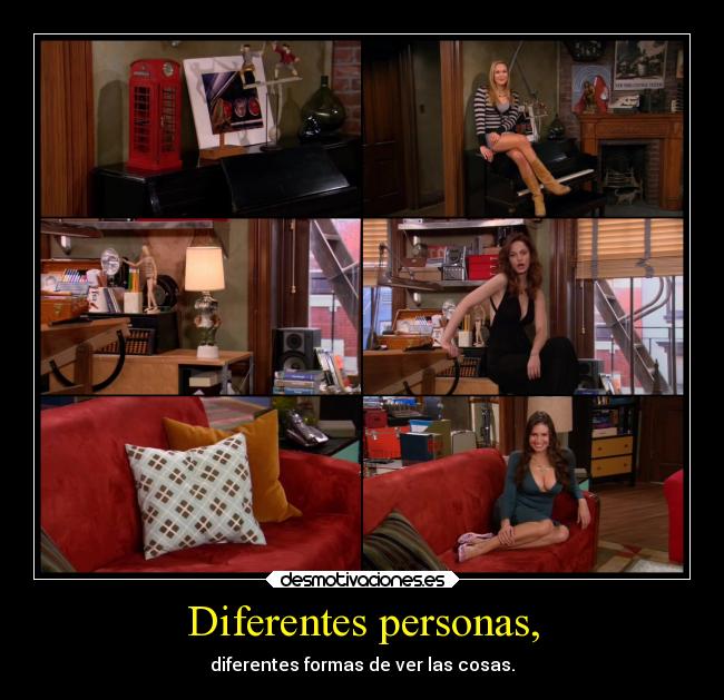 Diferentes personas, - 